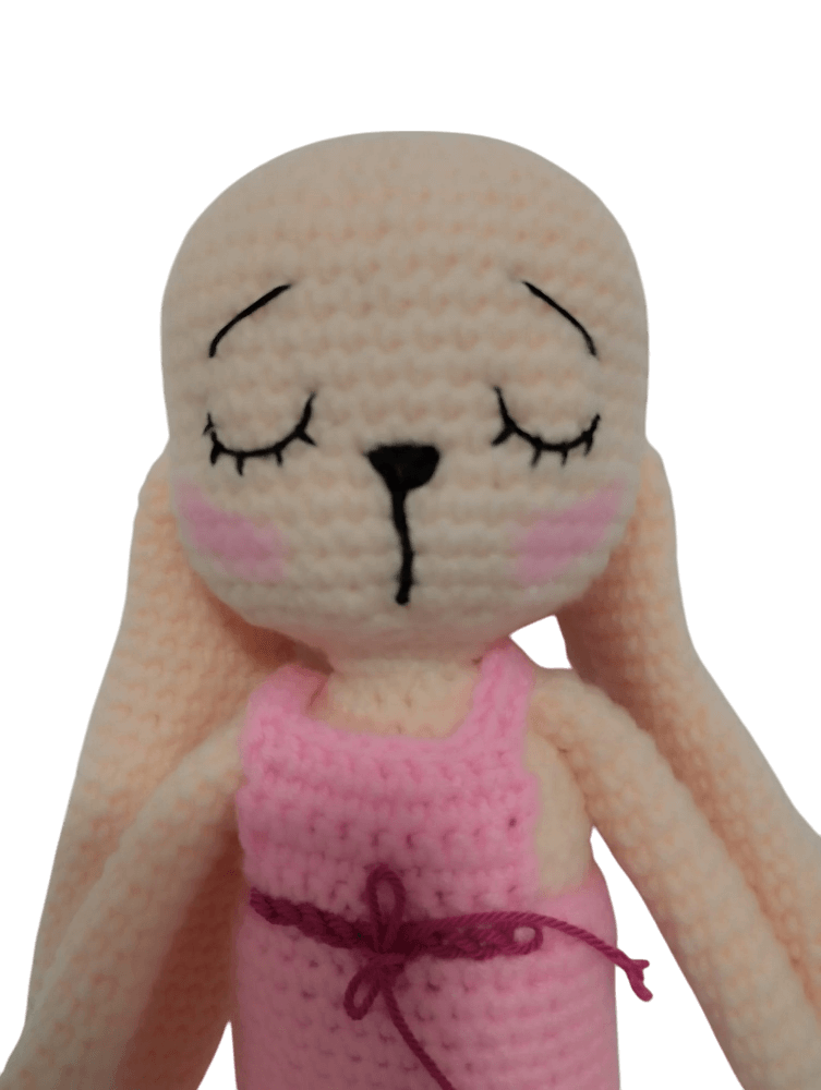 conejo amigurumi apego