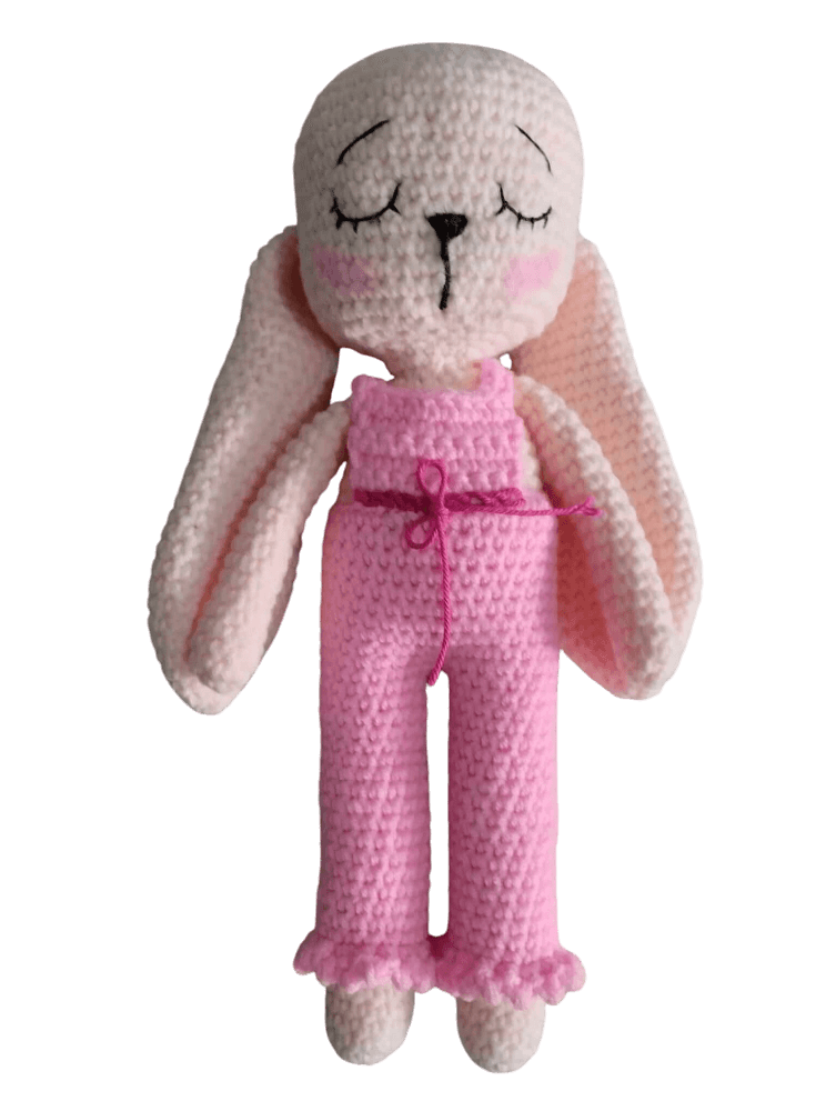 conejo amigurumi apego