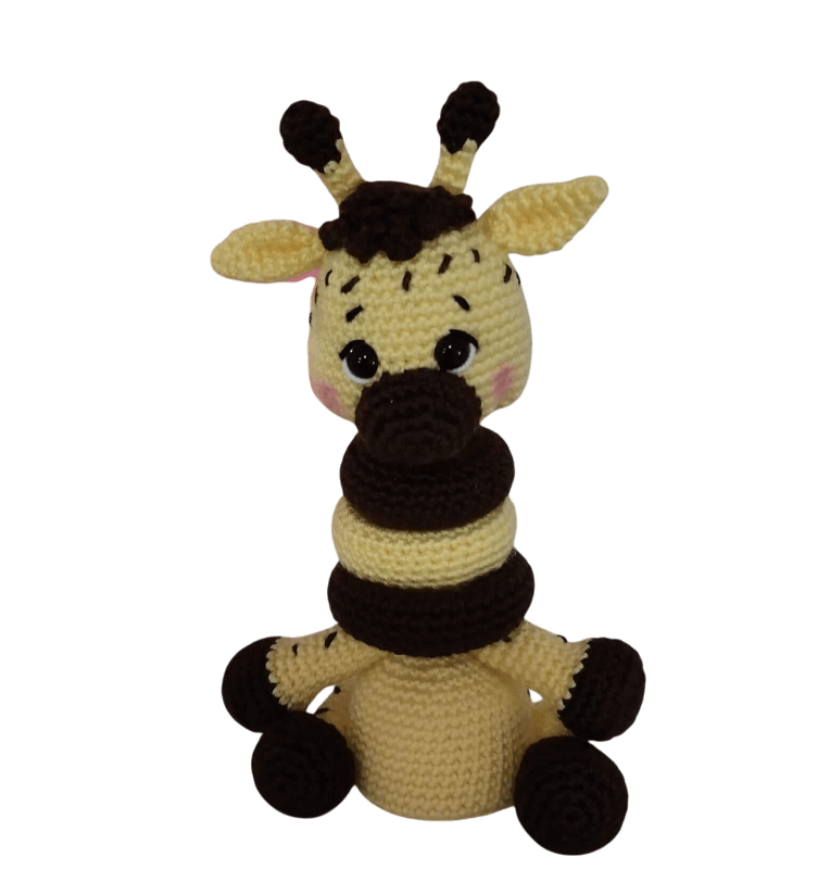 jirafa amigurumi peq