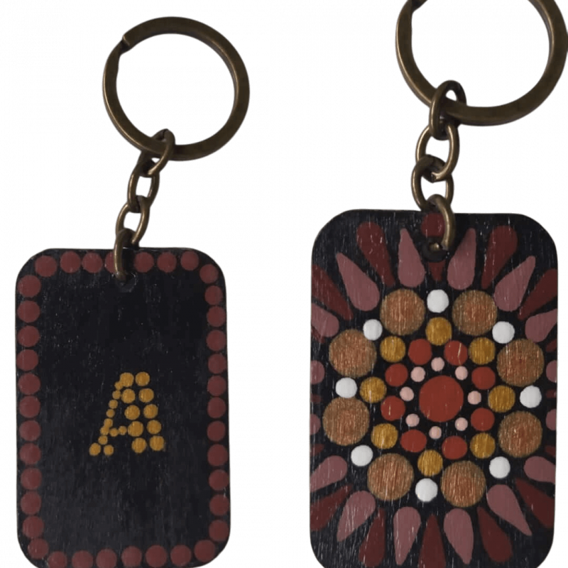 llavero mandala/inicial