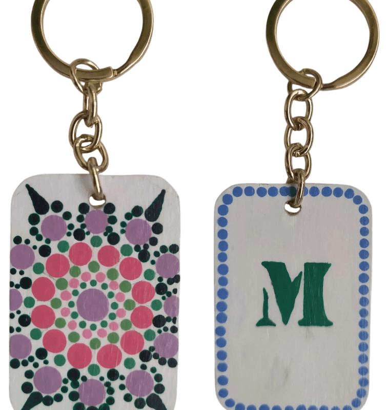 llavero mandala/inicial