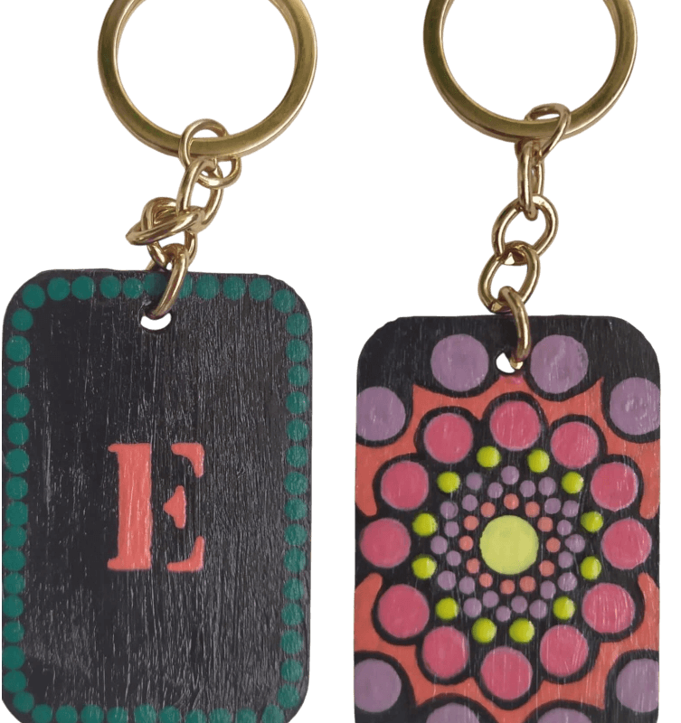 llavero mandala/inicial