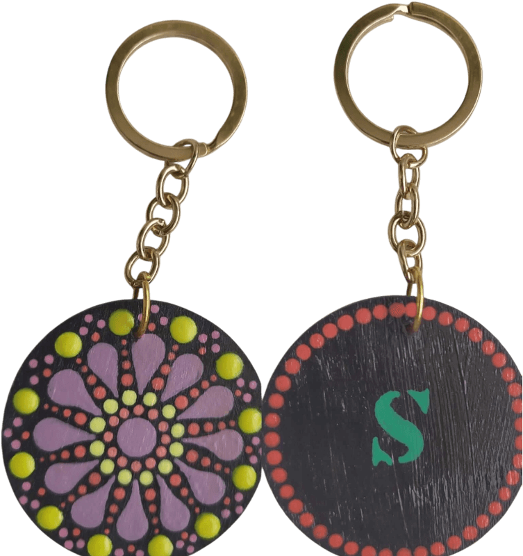 llavero mandala/inicial