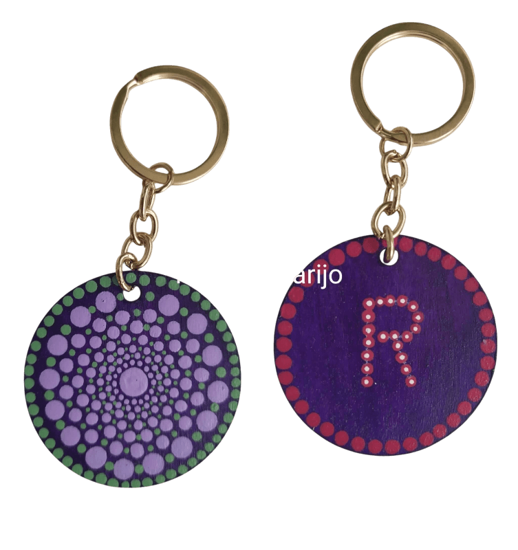 llavero mandala/inicial